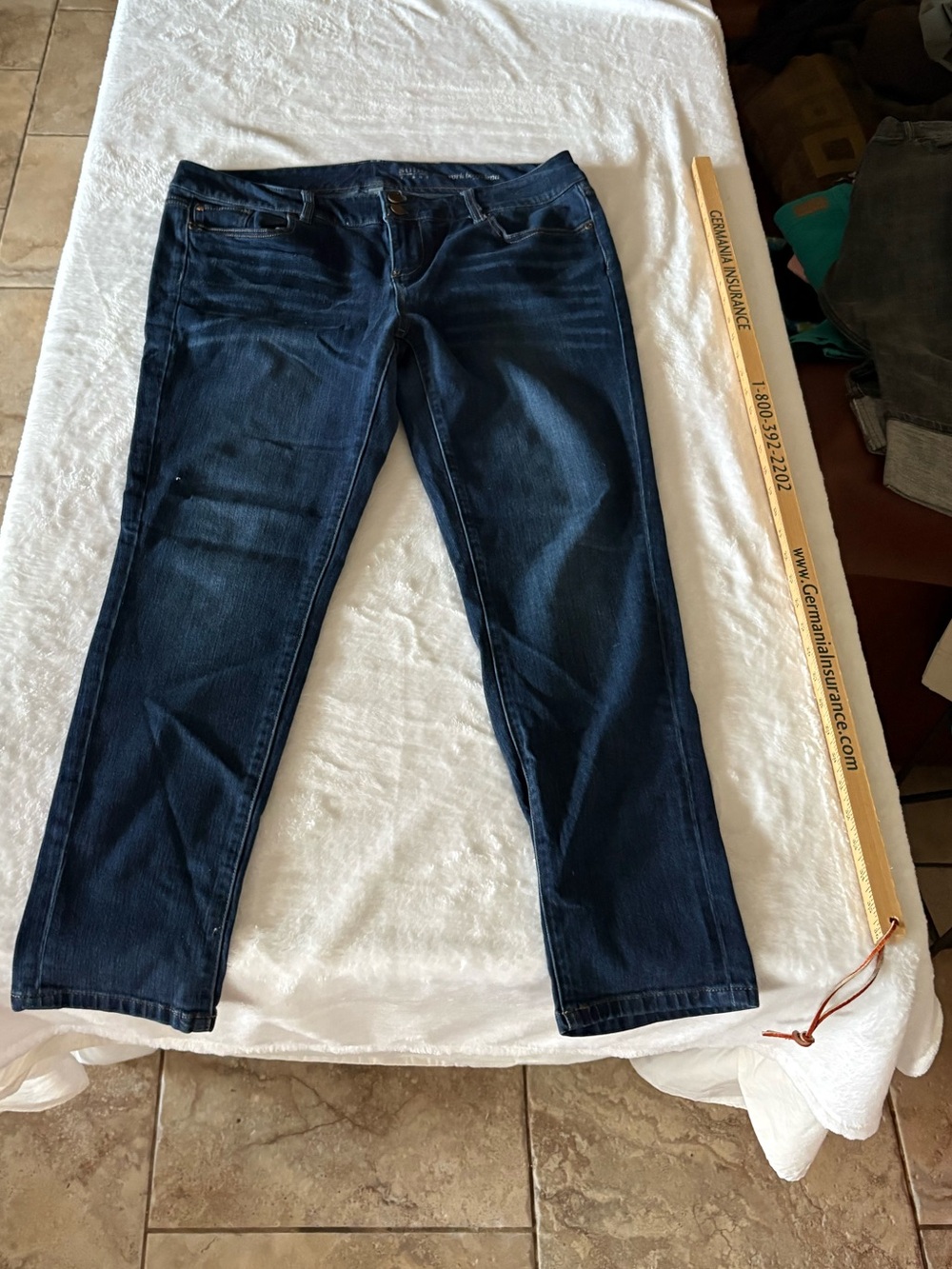 Soho Dark Blue Straight-Leg Women's New York Boyfriend Jeans